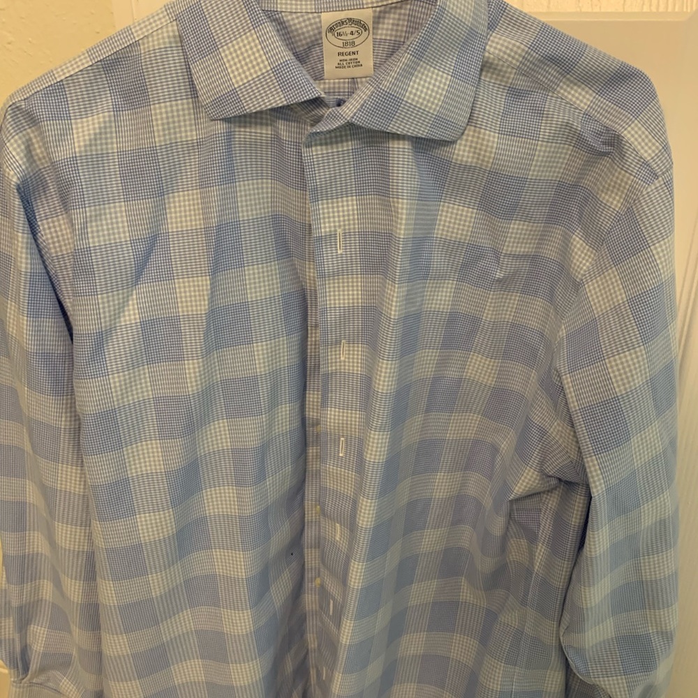Men’s Brooks Brothers Dress Shirt Button Down Blue